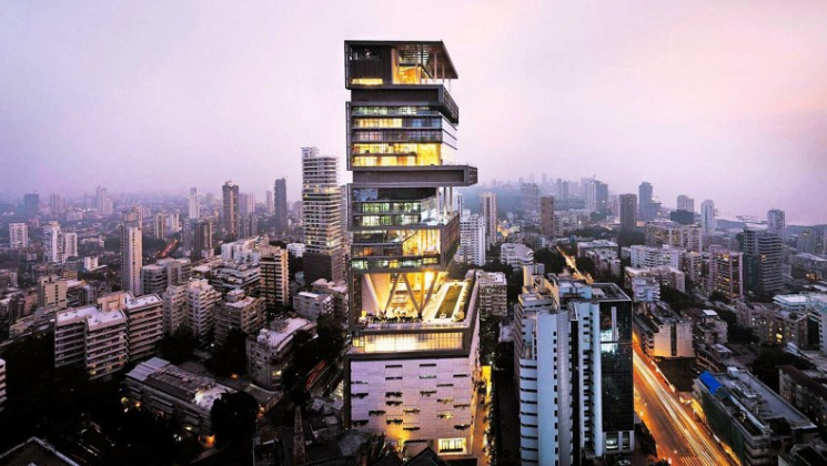 A multi-storey garage