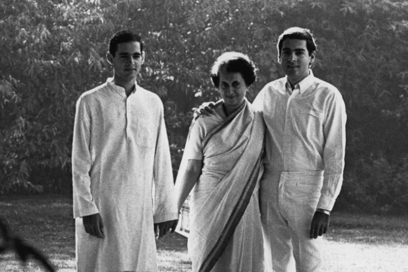 Sanjay and Rajiv Gandhi