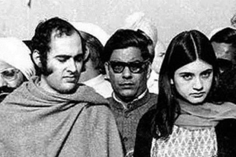 Sanjay Gandhi with wife Maneka Gandhi.