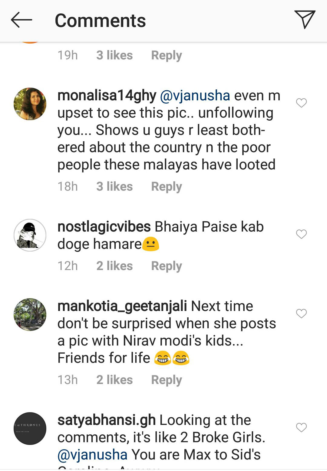 Anusha Dandekar and Siddharth Mallya post 