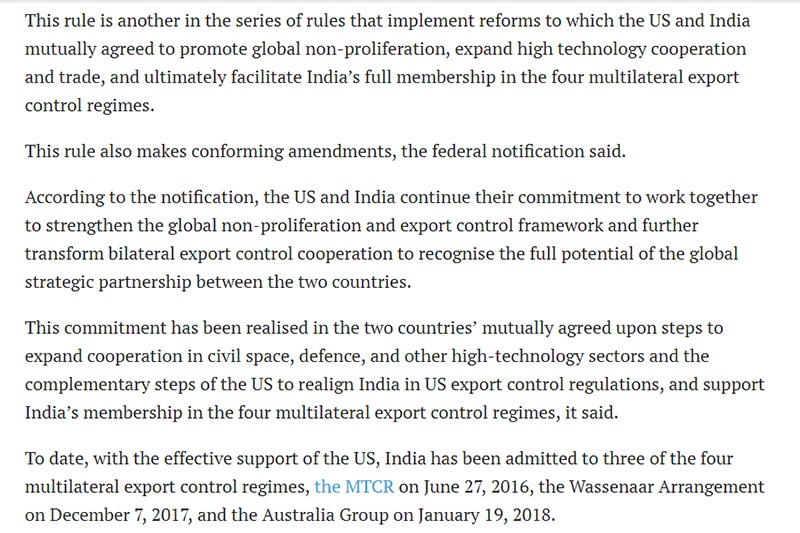 US officially makes India NATO-level trade partner, sends message to China