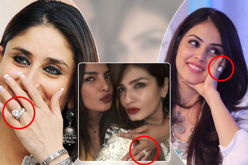 Diamonds are definitely these girls' bestfriends post engagement!