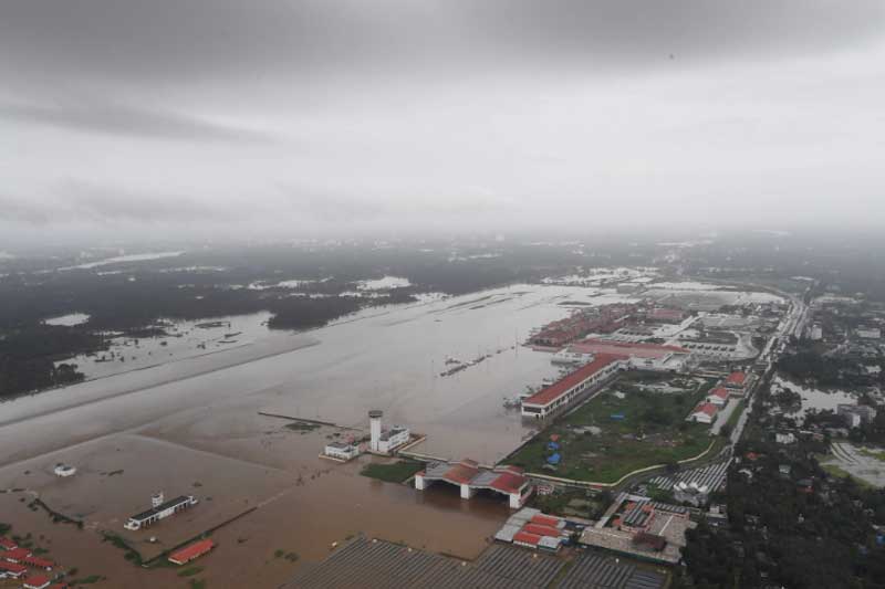 Kerala flood- submerged Kochi airport