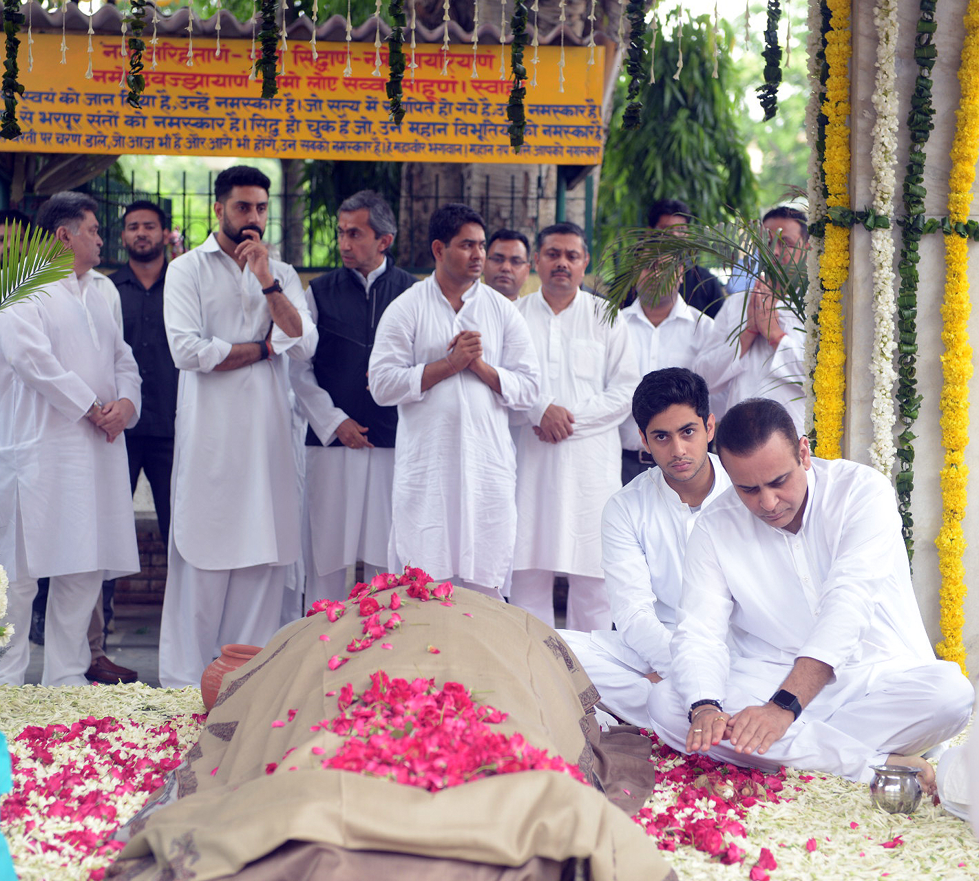 Rajan Nanda's funeral