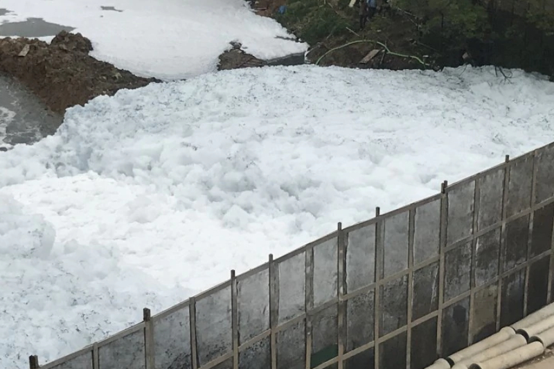 Bellnadur lake froth