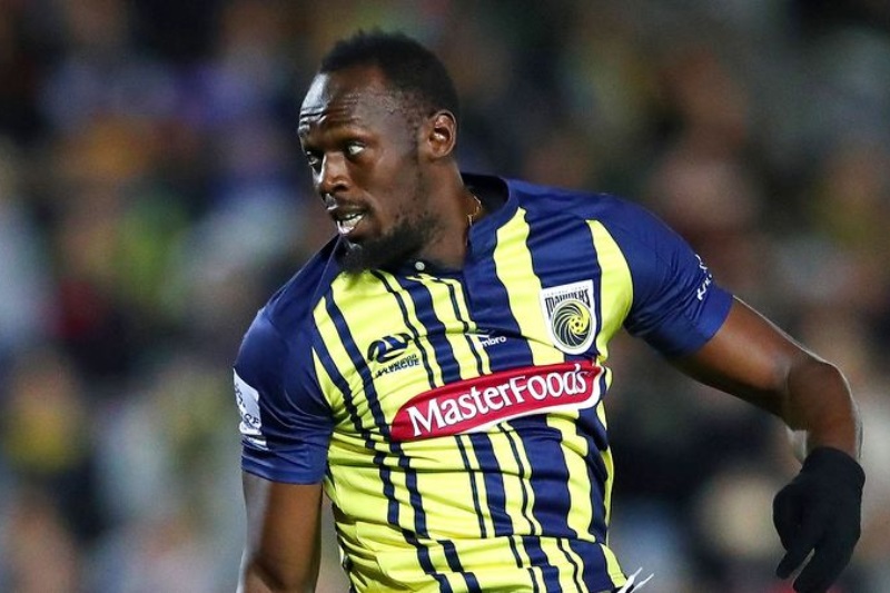 Olympic champion Usain Bolt makes football debut