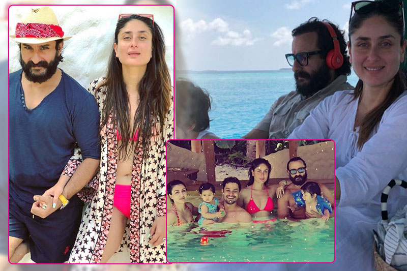 Kareena Kapoor, Saif Ali Khan and Taimur Maldives vacation