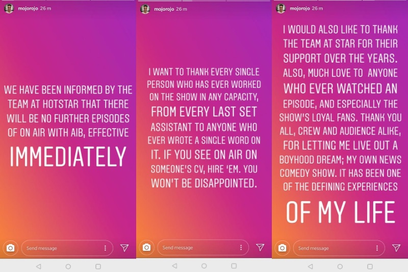 Hotstar cancels On Air with AIB