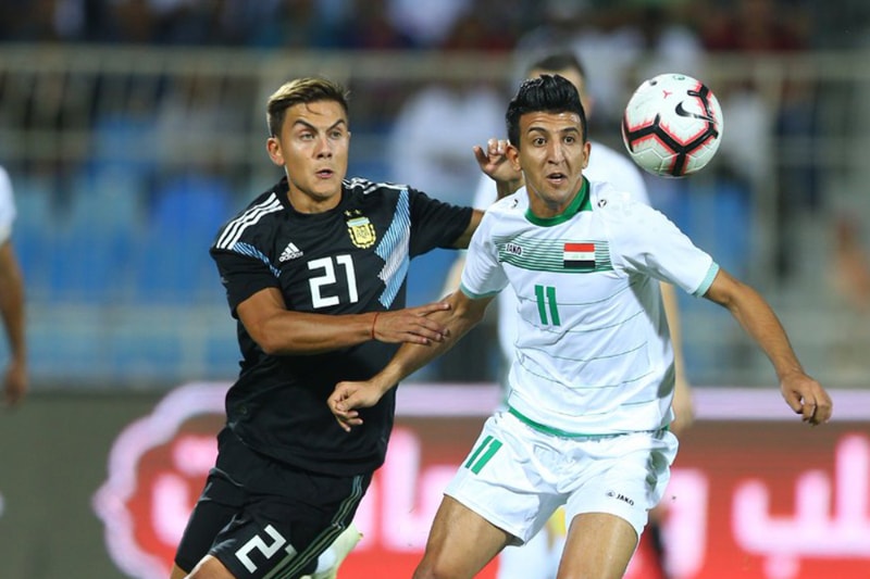 Argentina ease past 40 Iraq in an international friendly