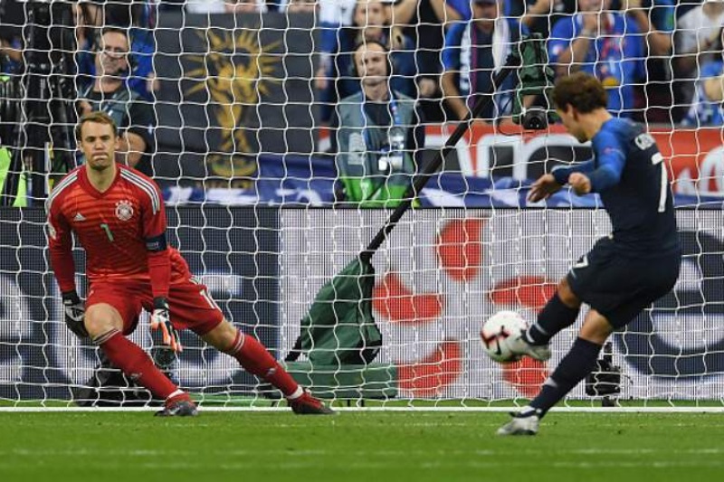 Antoine Griezmann brace France beat Germany
