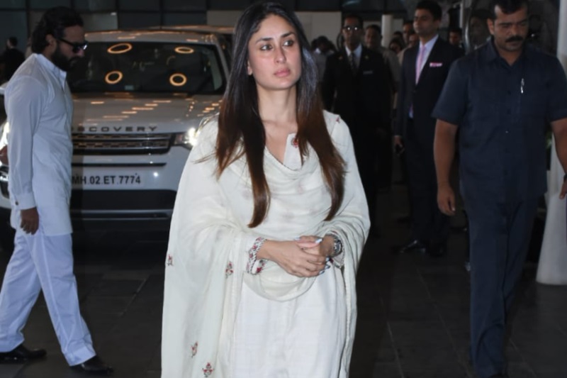 Kareena Kapoor Khan at the prayer meet