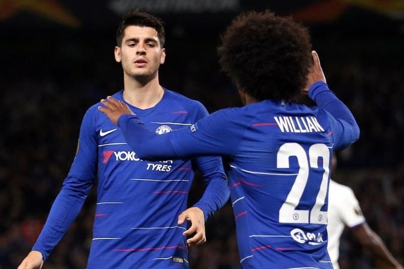 Alvaro Morata goal Chelsea beat Vidi.