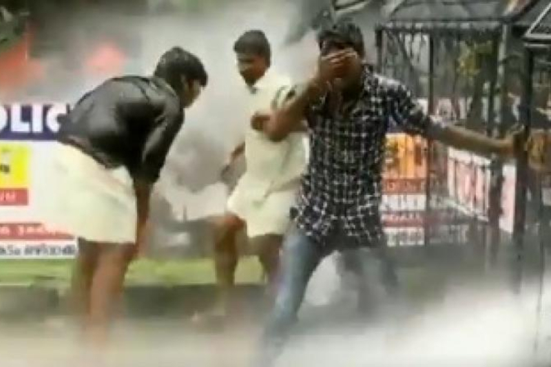 Sabarimala protest violent