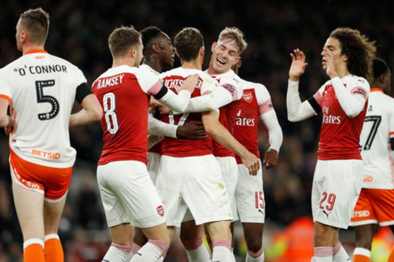Arsenal Blackpool Carabao Cup