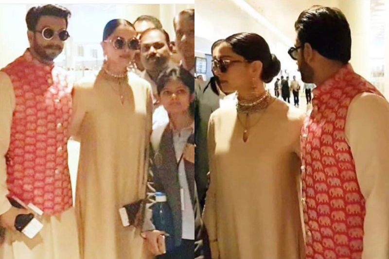 Deepika Padukone And Ranveer Singh Back To Mumbai See Photos