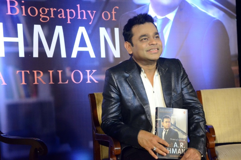 AR Rahman at the launch of 'Notes of a Dream'