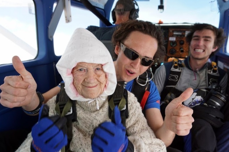 Irene O’Shea oldest skydiver