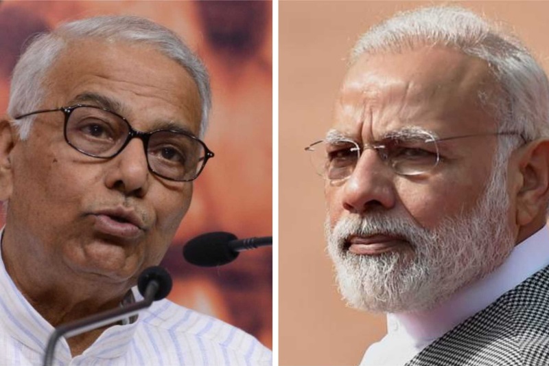 PM Modi and Yashwant Sinha