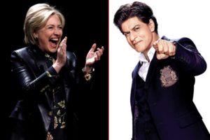 video srk hilary clinton dancing