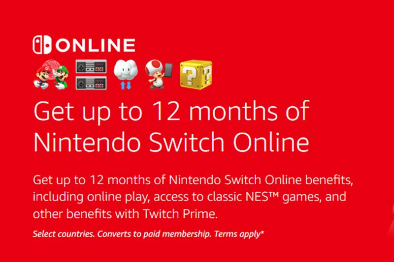 free 1 year nintendo switch online