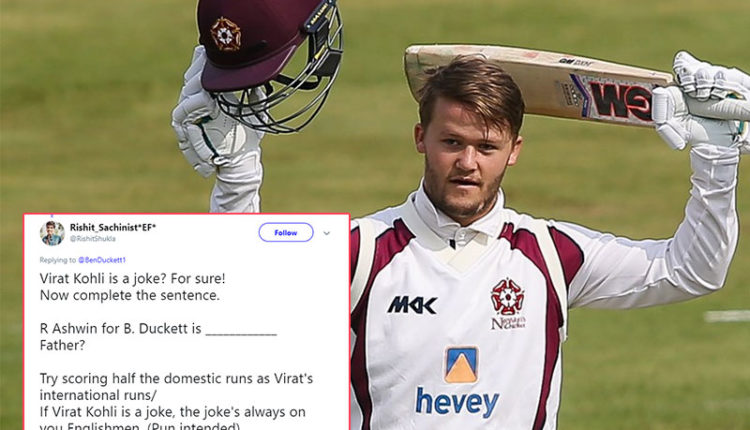 Ben Duckett trolled