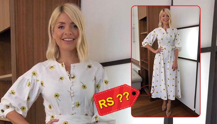 Holly Willoughby Dons £350 Dress Dotted With Yellow Flowers On This Morning