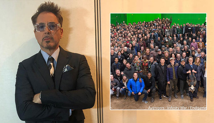 Iron Man aka Robert Downey Jr shares photo with entire Avengers cast