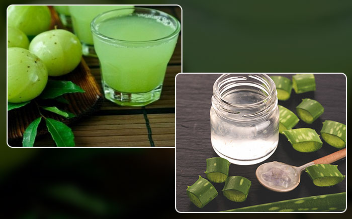 Aloe Vera and Lemon Juice