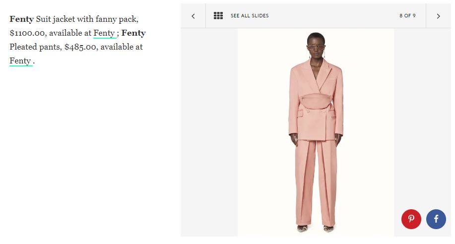 Fenty pantsuit