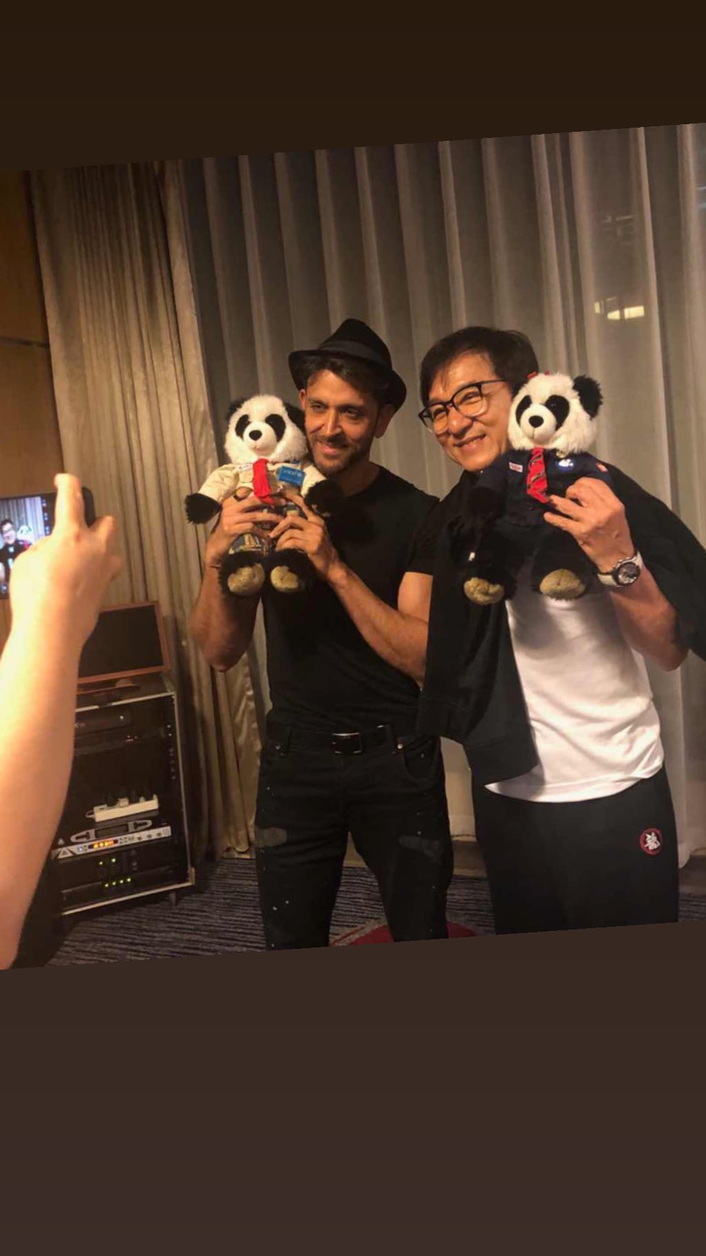 Hrithik with Jackie Chan