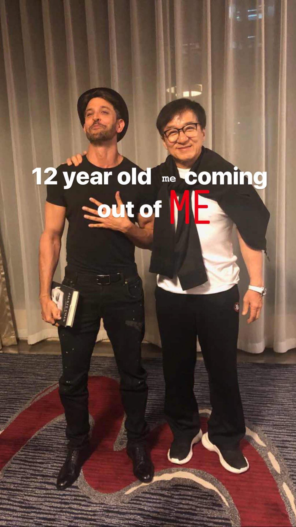 Hrithik with Jackie Chan 