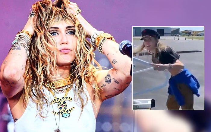 miley cyrus wardrobe malfunction