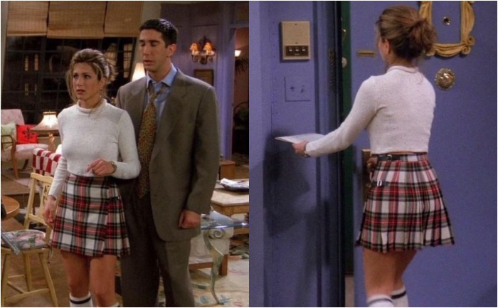 rachel green skirt season 2 episode 1