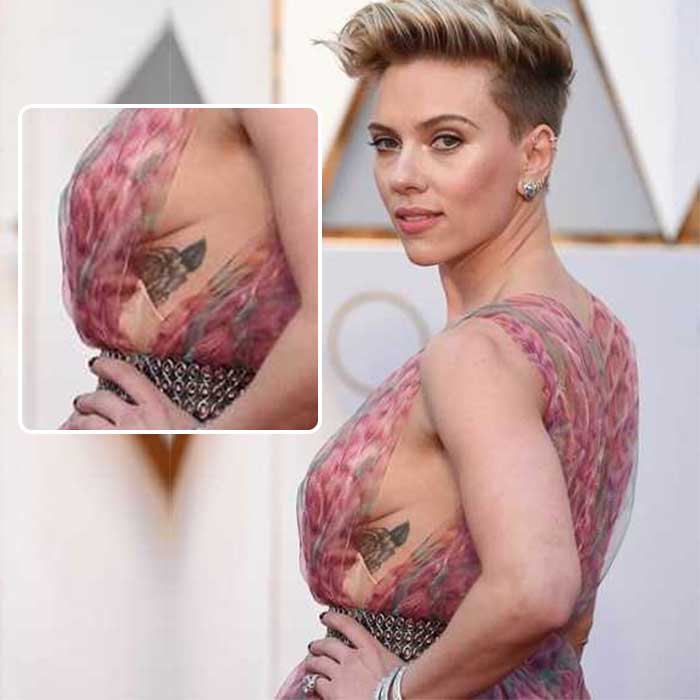 Scarlett Johansson tattoos.