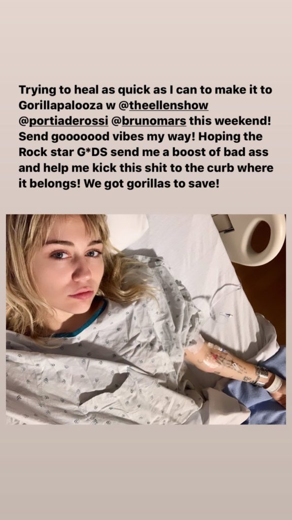 miley-cyrus-hospitalised-tonsillitis-instagram-story
