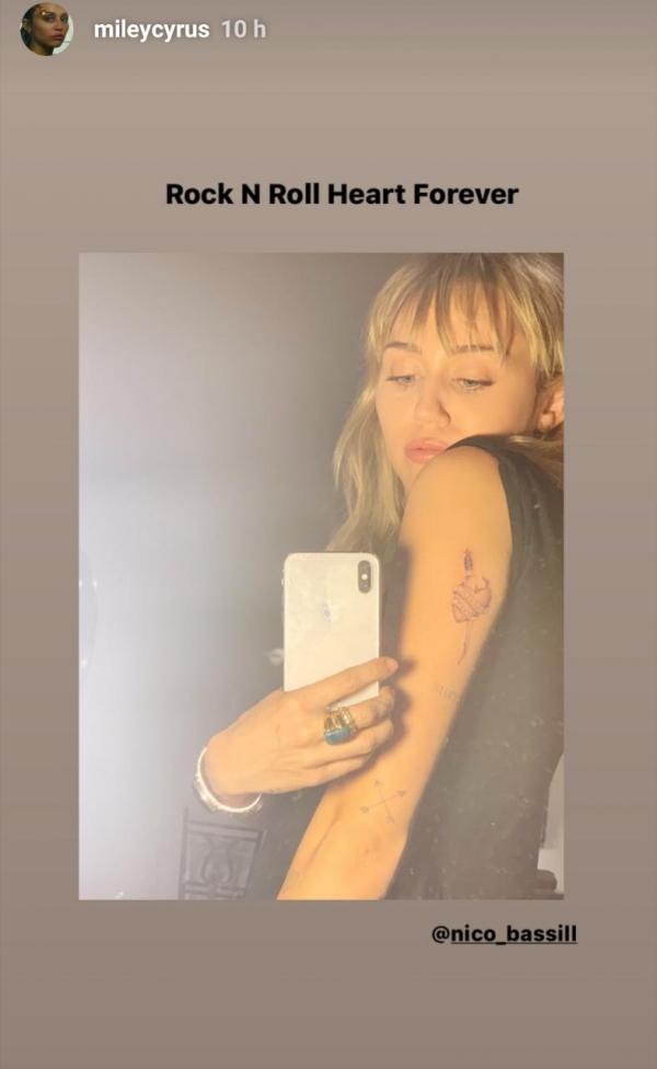 Miley Cyrus tattoo 
