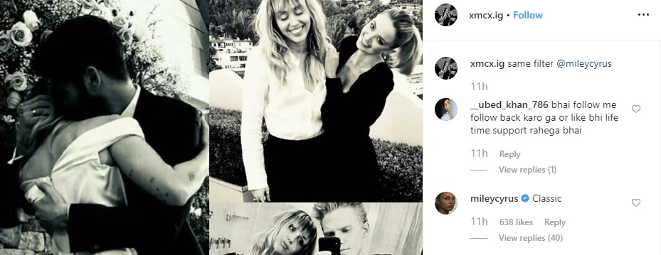 Miley Cyrus same filter