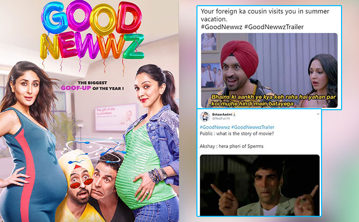 Memes break the internet after release of Good Newwz trailer