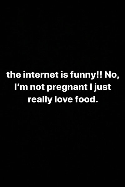 Hailey Bieber Instagram story