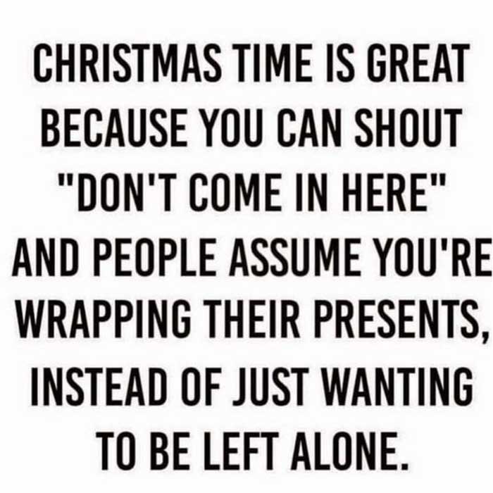 Let everybody think you are wrapping gifts