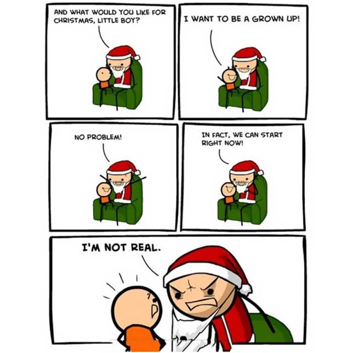 Little boy, Don’t outsmart Santa!