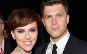 Scarlett Johansson fiance colin Jost engagement ring