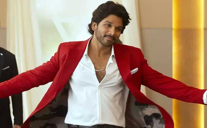 allu arjun red shirt