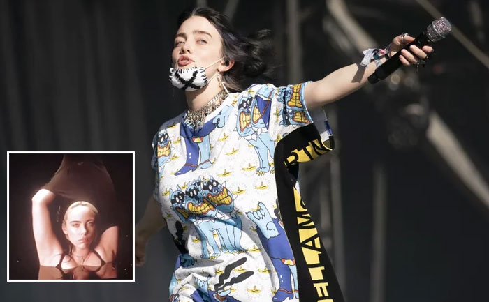 Billie Elish Fights Body Shamers By Stripping Down During Concert