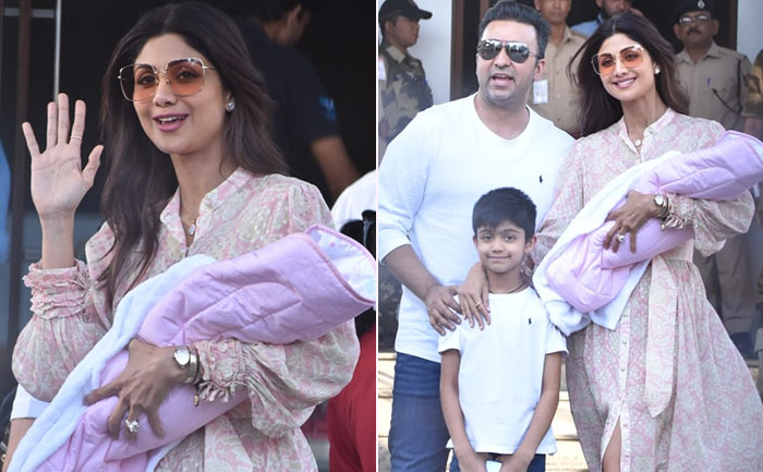 Pics: Shilpa Shetty & Raj Kundra Bring Home Daughter Samisha