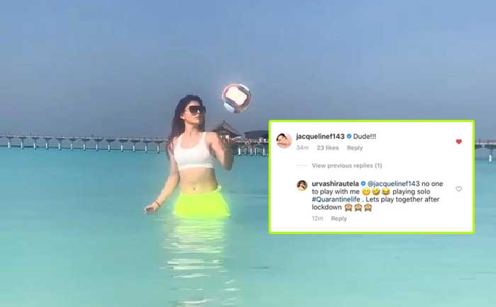 Jacqueline Fernandes praised Urvashi Rautela's VolleyBall skills