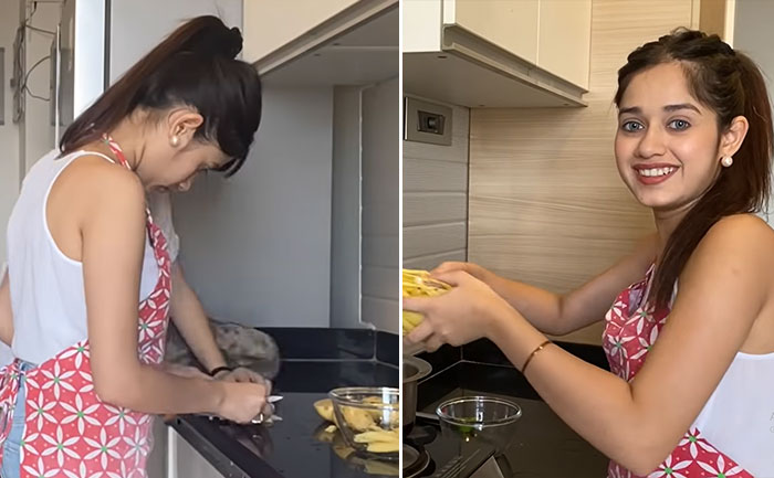Tik Tok star Jannat Zubair shows off her cooking skills amid covid-19  lockdown; Watch Video
