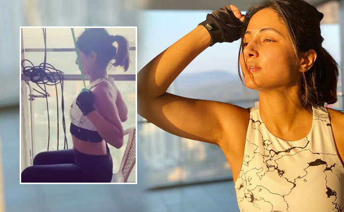 Lockdown diaries: Hina Khan shares a workout video amid quarantine; Watch