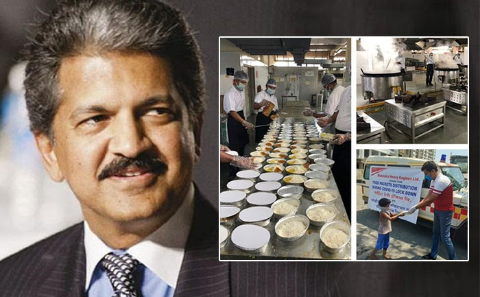 anand mahindra set kitchen feed needy