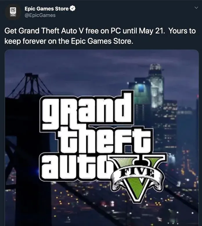 epic games store gta 5